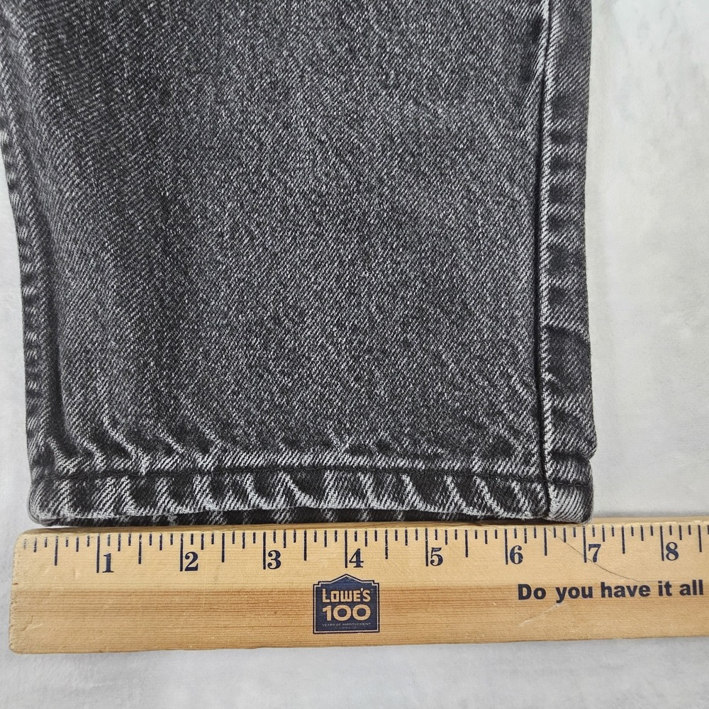 Vintage 90s Levi's 550 Orange Tab Black Denim Jeans Men's Size 36x32 Tapered - Picture 7 of 14